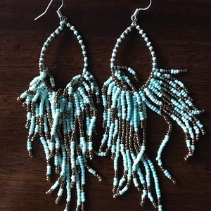 Beaded chandelier earrings